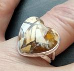 Mookaïet ring maat 19, Verzenden, 19 tot 20, Geel, Nieuw