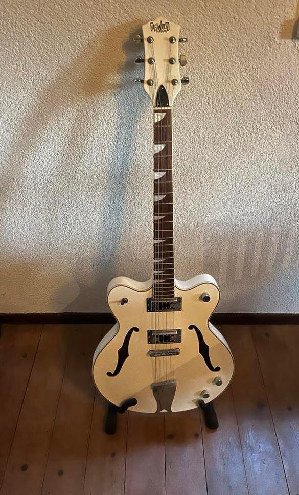 Eastwood Classic Six - Hollow Body Gitaar, Ophalen, Zo goed als nieuw, Hollow body, Overige merken