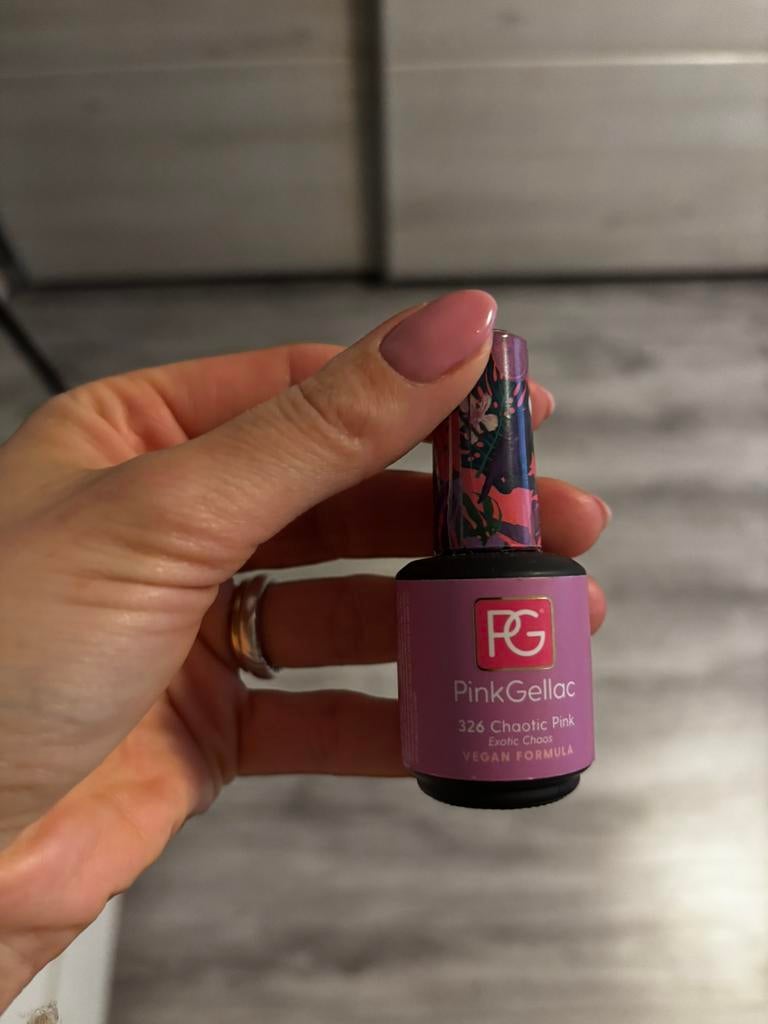 Pink  gellac 326 chaotic pink, Verzenden, Paars, Zo goed als nieuw, Handen en Nagels