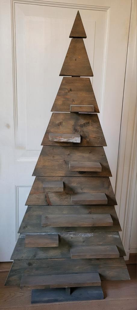 Landelijke Steigerhouten Kerstboom - 180cm, Diversen, Kerst, Zo goed als nieuw, Ophalen