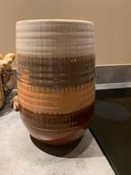 Mooie vaas Loods 5 bruin, grijs , oud roze, Steen, Gebruikt, Overige kleuren, Ophalen of Verzenden