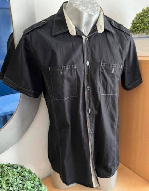 Bodyzone overhemd maat M, Ophalen of Verzenden, Zo goed als nieuw, Zwart, Halswijdte 39/40 (M)