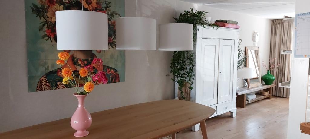 Drie grote lampenkappen, Ophalen of Verzenden, Zo goed als nieuw, Minder dan 50 cm