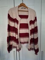 Vrolijk vest rood / ecru streepdessin van merk MICHA, Maat 38/40 (M), Ophalen of Verzenden, Rood, Onbekend
