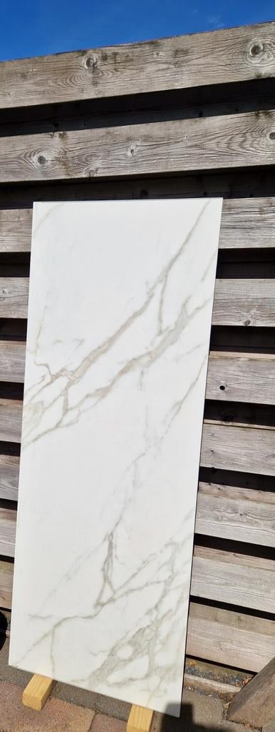 Keuken werkblad keramiek marmerlook Calacatta Satin, Ophalen of Verzenden, Zo goed als nieuw, Overige materialen, Minder dan 20 mm