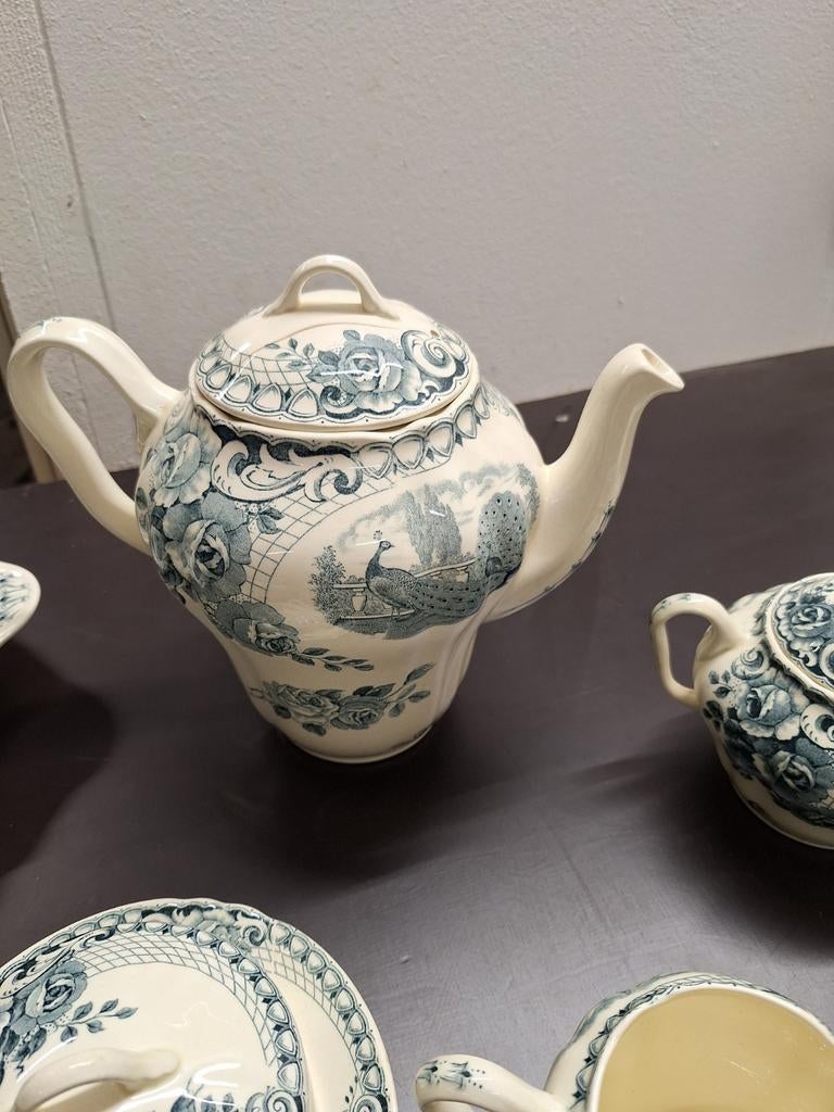 Servies societe ceramique maestricht Peacock, Antiek en Kunst, Ophalen
