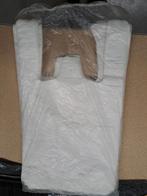 Partij witte plastic tassen, 6 zakken à 100 stuks, Ophalen of Verzenden, Nieuw