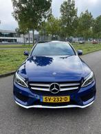 Mercedes c 180 sport edtion amg 19 inch autom/panorama, Auto's, Automaat, 1800 kg, Zwart, Blauw