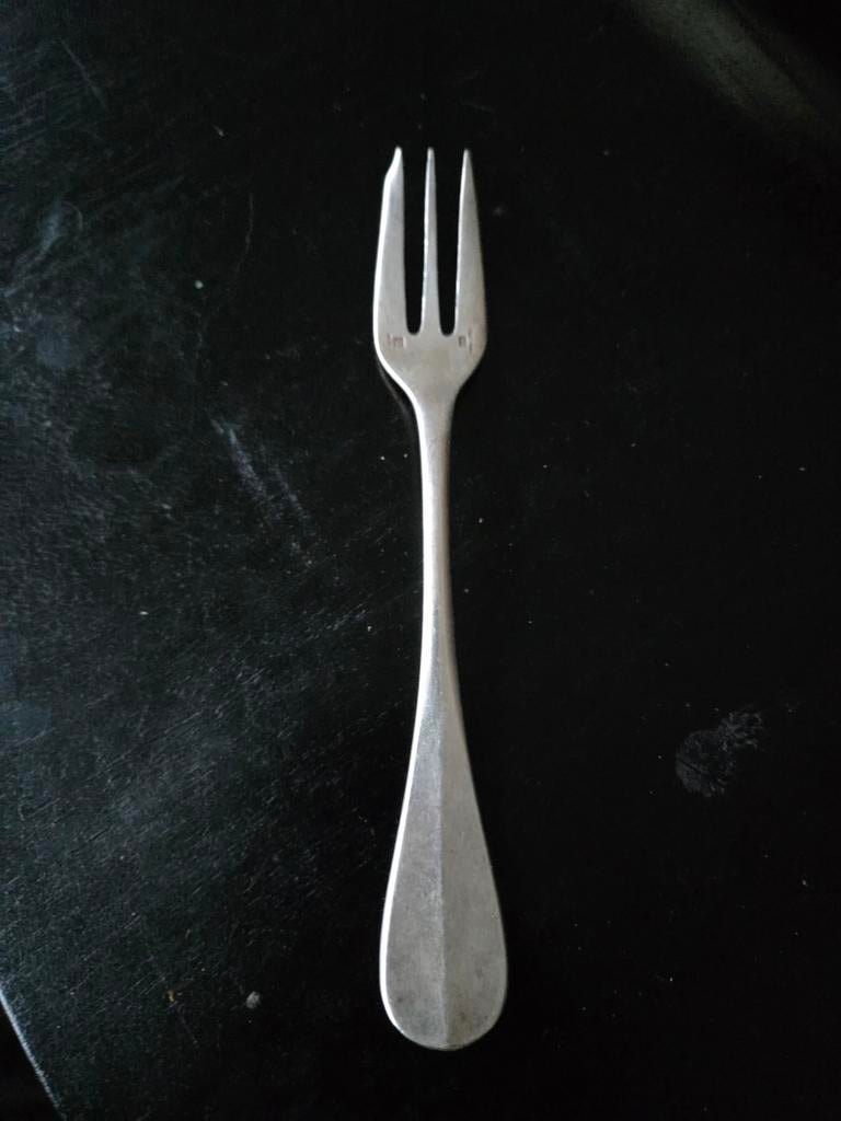 Christofle France  - verzilverde oestervork, Ophalen of Verzenden