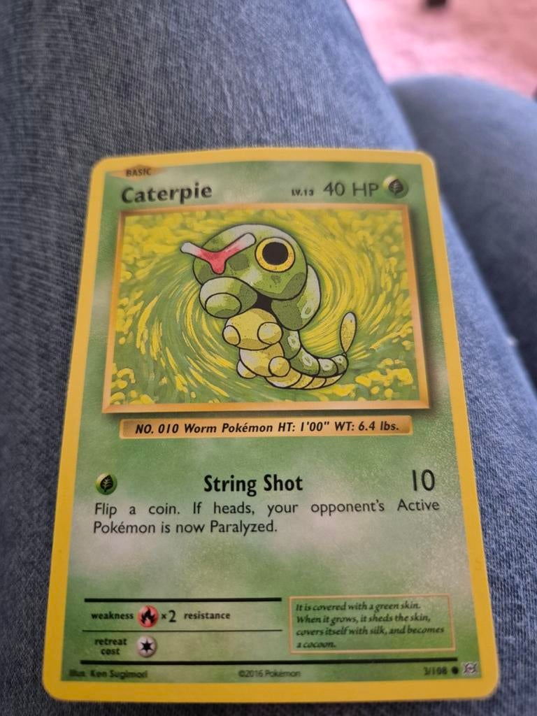 Caterpie Pokémon Kaart - XY Evolutions #3/108 - Common, Ophalen of Verzenden