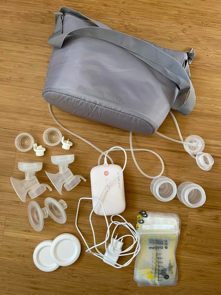 Philips Avent Borstkolf Set met Tas en Accessoires, Kinderen en Baby's, Babyvoeding en Toebehoren, Ophalen of Verzenden, Gebruikt