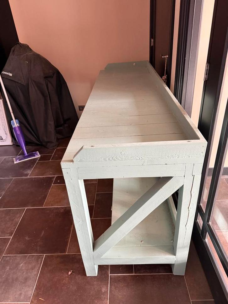 Authentieke werkbank - 210x60x85 cm - Geverfd, Doe-het-zelf en Verbouw, Werkbanken, Gebruikt, 170 cm of meer, Ophalen