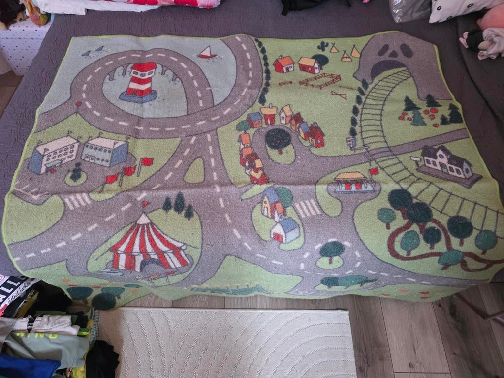 IKEA Speelkleed met wegen en gebouwen - Gebruikt, Ophalen of Verzenden, Gebruikt