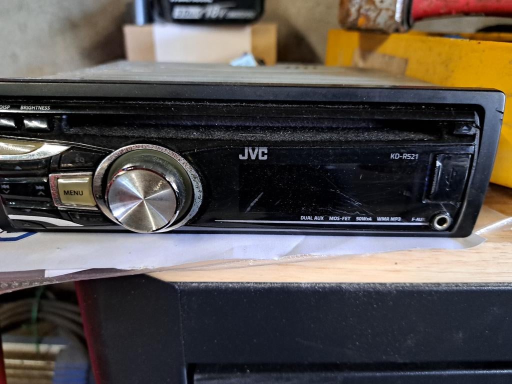 Jvc auto radio met usb, Ophalen, Gebruikt