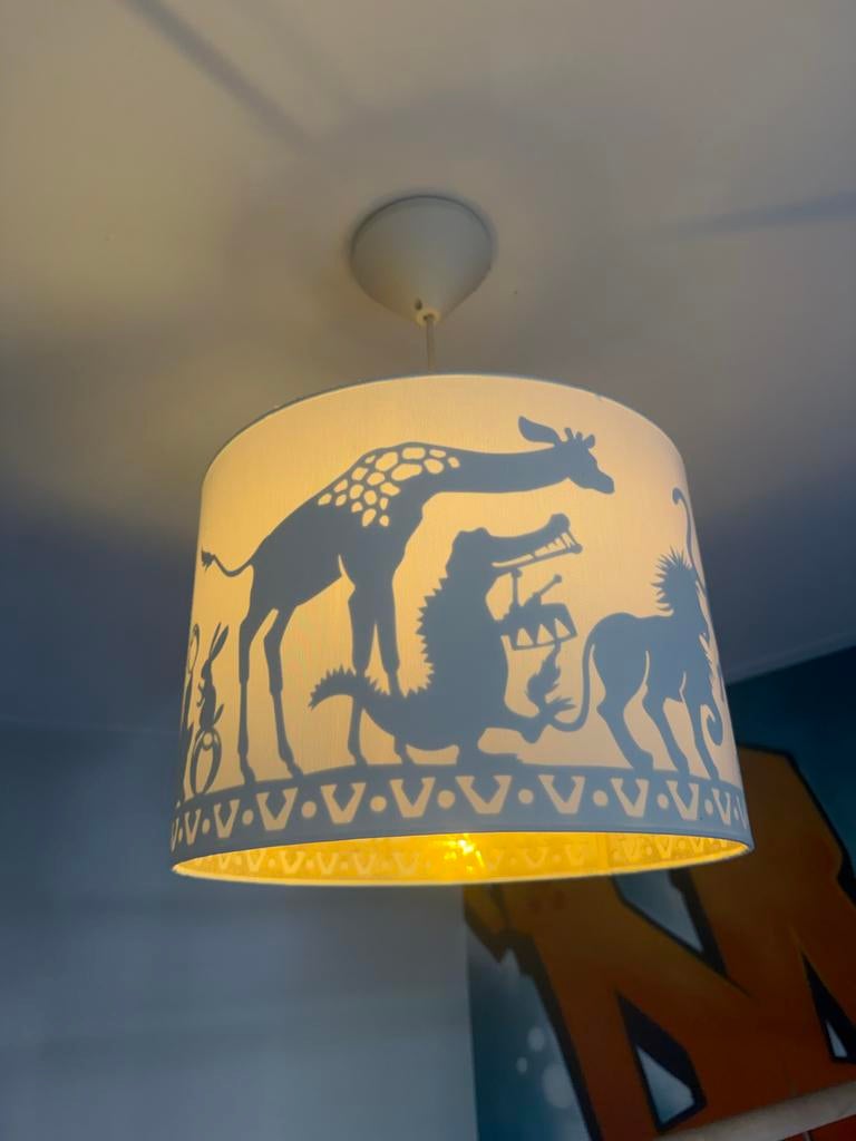 Hartendief lamp met dierenvrienden voor baby/kinderkamer, Ophalen, Zo goed als nieuw