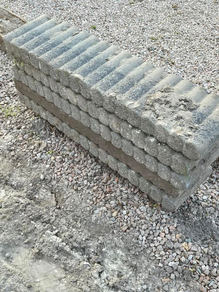 5x Palissadebanden 1 mtr lang, 8cm dik, 25cm hoog, Tuin en Terras, Bielzen en Borders, Ophalen, Gebruikt, Minder dan 25 cm, Border