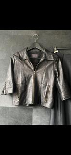 Leder jasje GANNI, Ophalen of Verzenden, Zo goed als nieuw, Maat 38/40 (M), Zwart