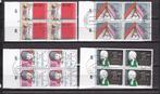 Nederland NVPH nr. 1167-1170 Gestempeld in blokken van vier, Ophalen of Verzenden, Na 1940, Gestempeld