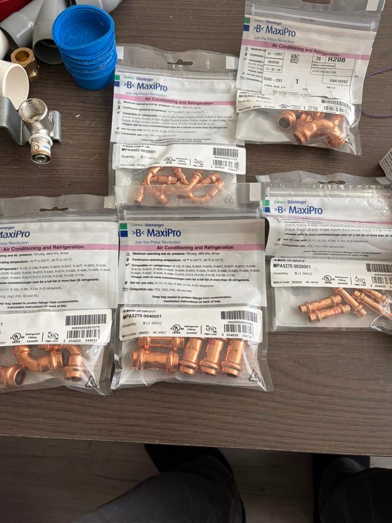 Maxipro pers koppelingen, Nieuw, 3 snelheden of meer, Ophalen of Verzenden, 100 m³ of groter