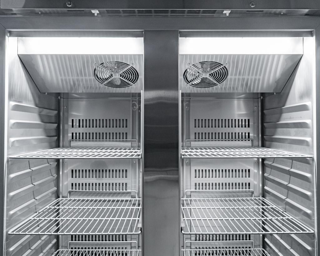 NEO Dubbeldeurs Vrieskast | 1255 L | Geforceerd | RVS, Info@neohoreca.nl, De Steven 20-1, Neo Horeca, Nieuw in verpakking