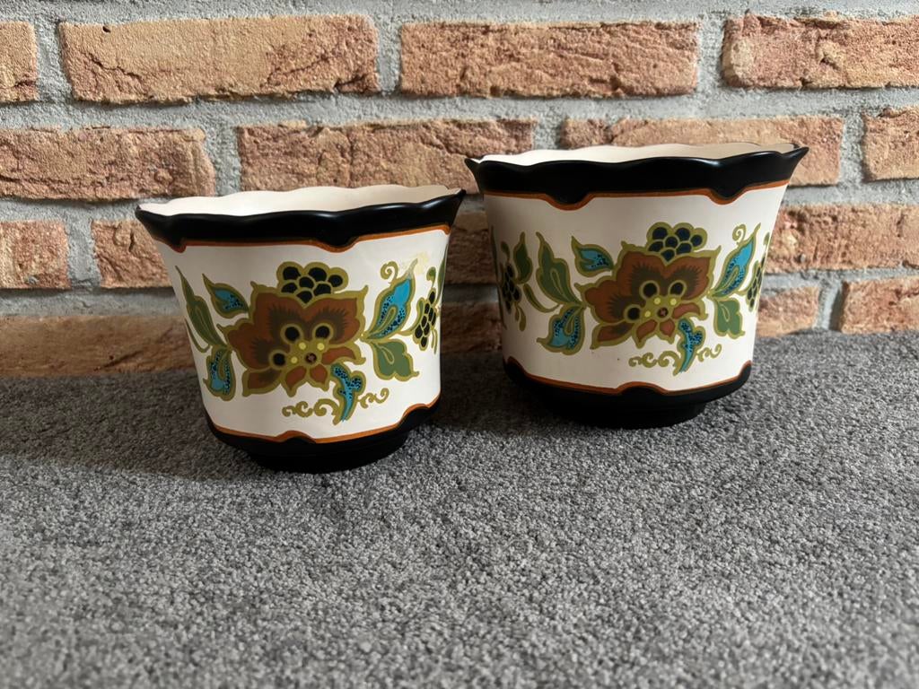 Potten van modica gouda plateel, Antiek en Kunst, Ophalen