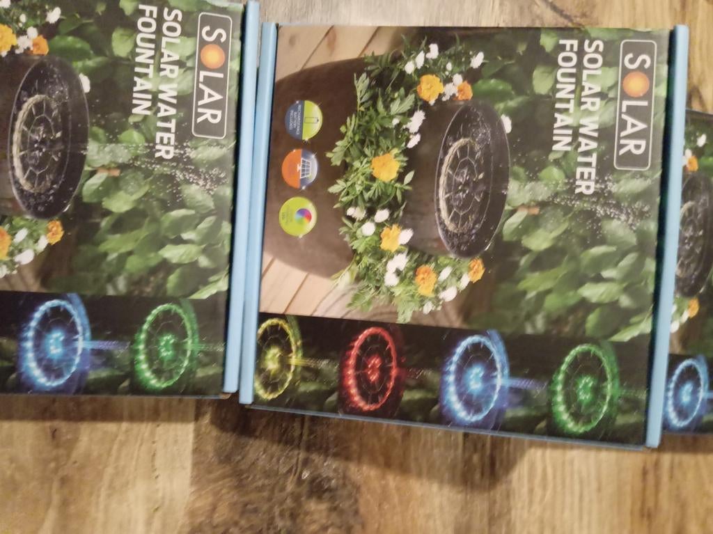 Buitenverlichting Fountain, Tuin en Terras, Zonne-energie, Minder dan 50 watt, Wandlamp, Nieuw