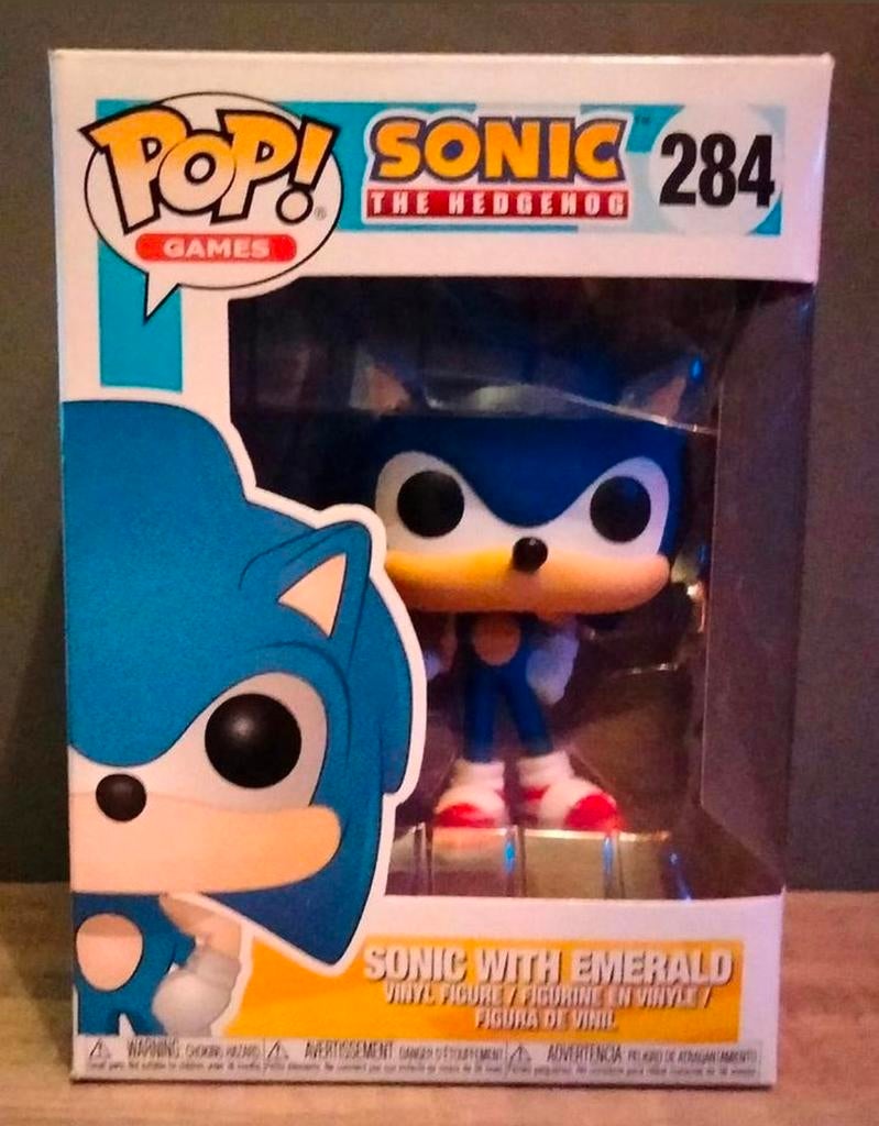 284 Sonic With Emerald Sonic The Hedgehog Funko Pop, Verzamelen, Ophalen of Verzenden, Zo goed als nieuw