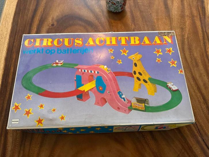 Vintage Hema Circus Achtbaan - Werkt op Batterijen, Kinderen en Baby's, Speelgoed | Overig, Gebruikt, Jongen of Meisje, Ophalen of Verzenden