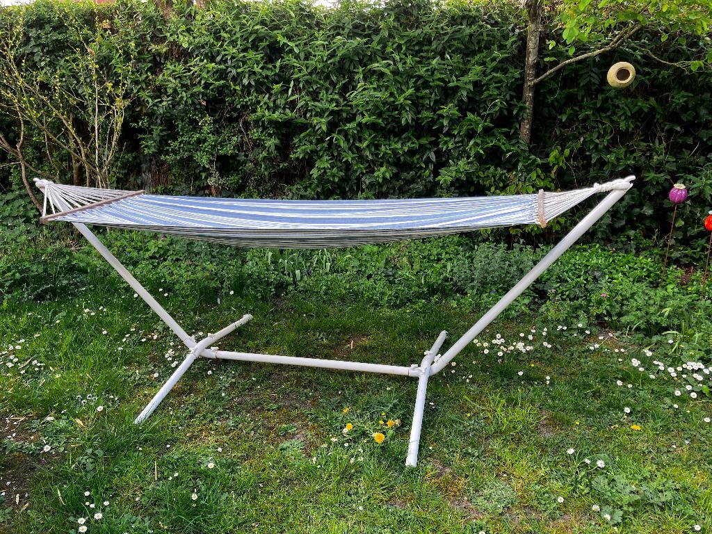 hangmat met standaard, Tuin en Terras, Hangmatten, Ophalen, Gebruikt, Eenpersoons, Met standaard
