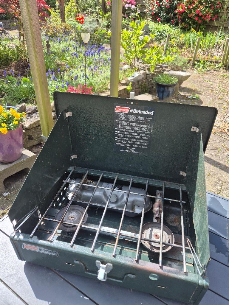 Coleman 2-pits brander, Caravans en Kamperen, Ophalen, Gebruikt