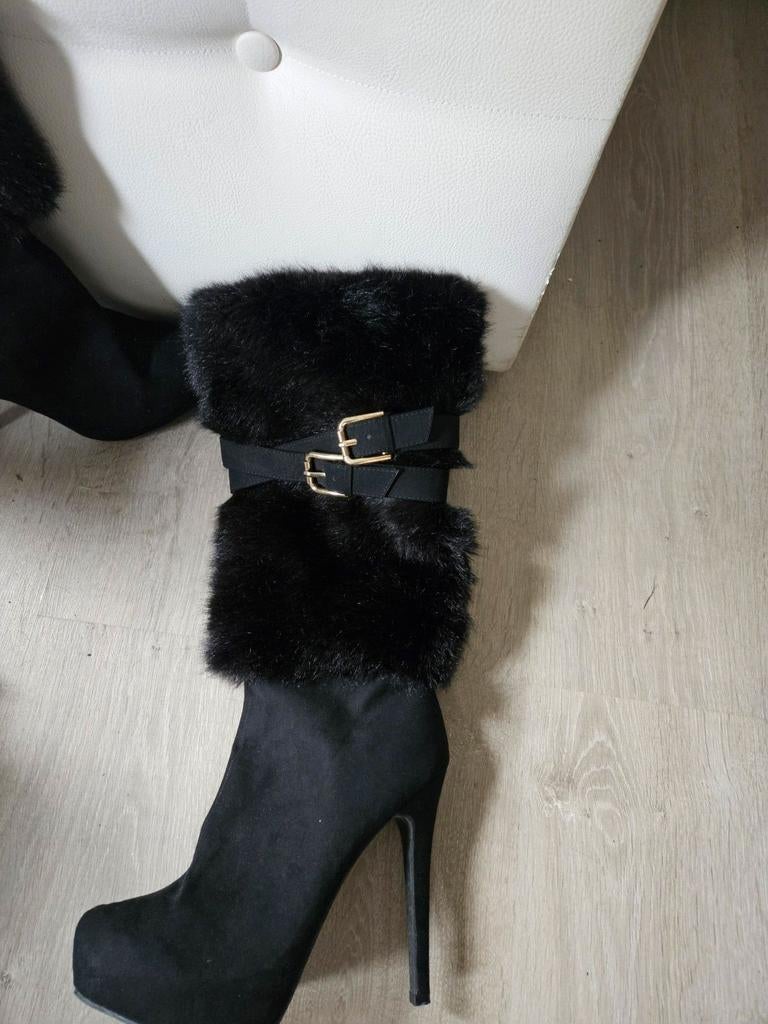 Aparte hoge laarzen maat 42, Ophalen, Zwart, Hoge laarzen