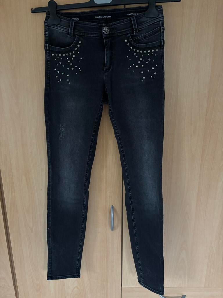 Marccain zwarte jeans, Kleding | Dames, Verzenden, Zo goed als nieuw, Zwart, W28 - W29 (confectie 36)