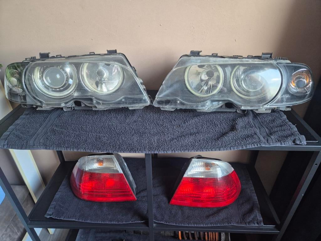Originele BMW E46 bosch xenon Kop + achter + knipper lichten, Ophalen, BMW
