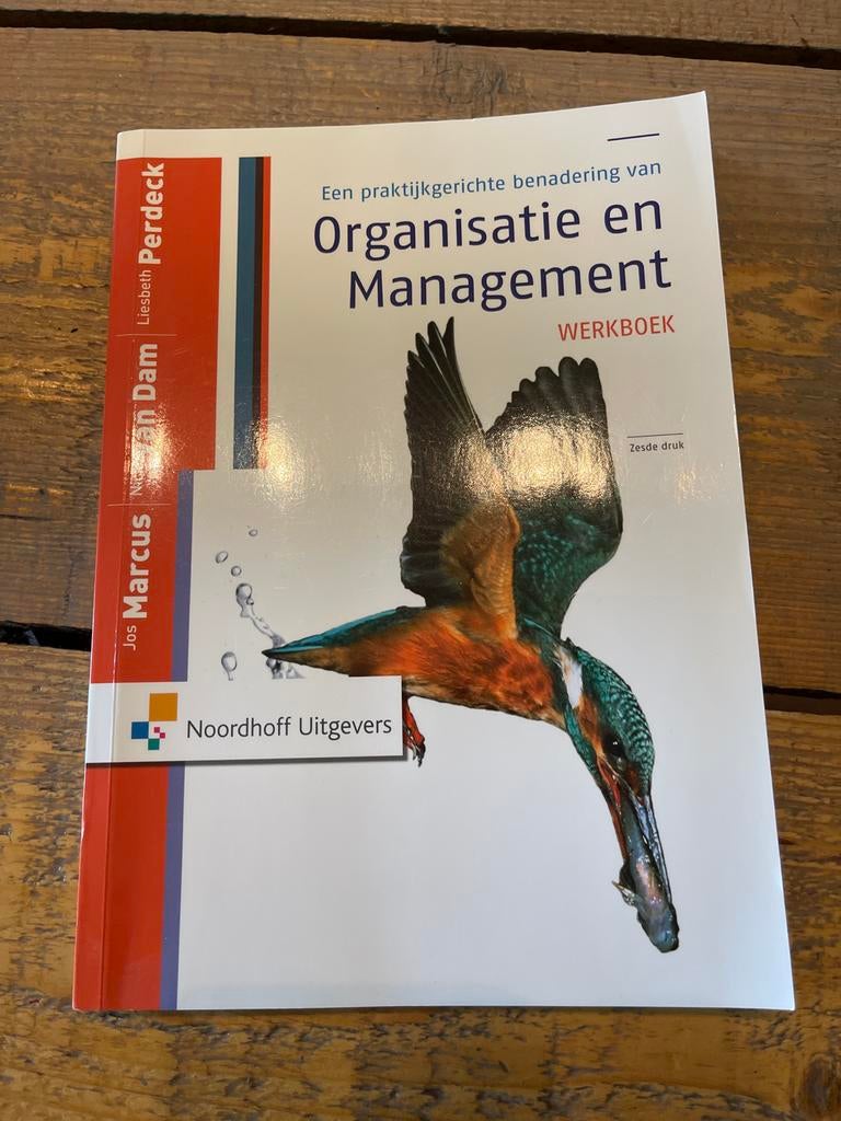 Organisatie en Management Werkboek - 6e druk, Ophalen of Verzenden, Gamma, Gelezen, HBO