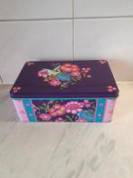 Blik, bloemen, vogel, Ophalen of Verzenden, Gebruikt, Overige