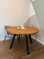 Mooie ronde eikenhouten tafel van merk WOOOD, Huis en Inrichting, Tafels | Eettafels, 100 tot 150 cm, Ophalen of Verzenden, Zo goed als nieuw