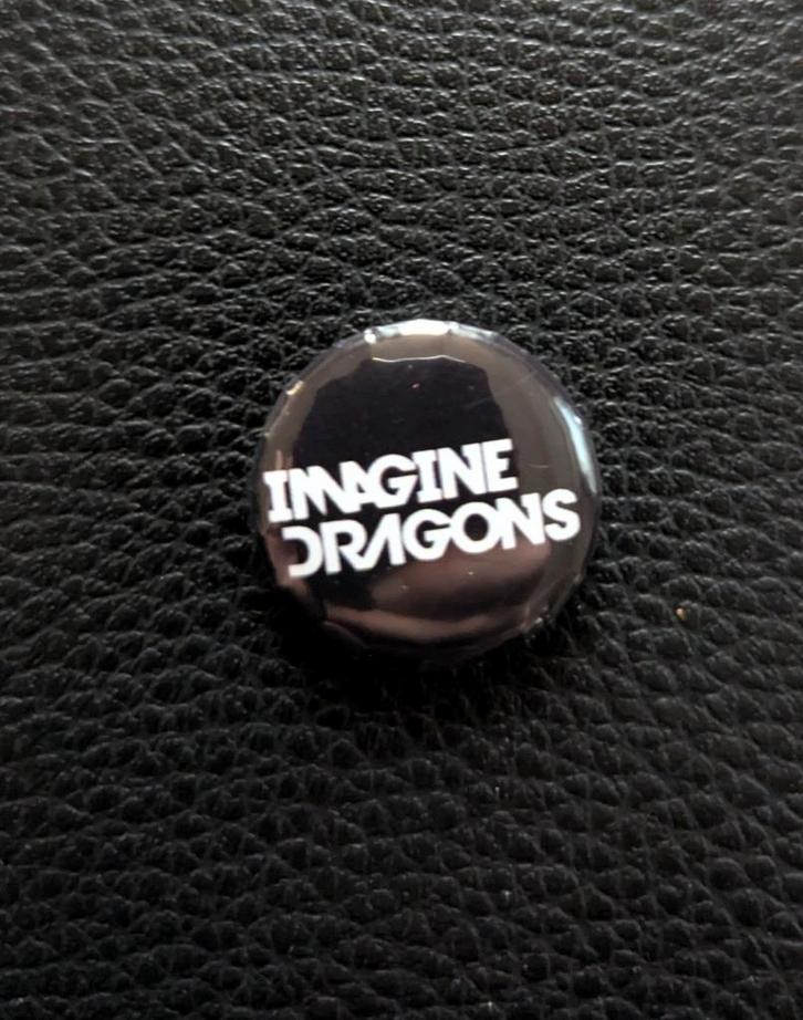 Imagine Dragons - 25 mm button/speld/pin - Zwart/Wit, Verzamelen, Speldjes, Pins en Buttons, Nieuw, Ophalen of Verzenden