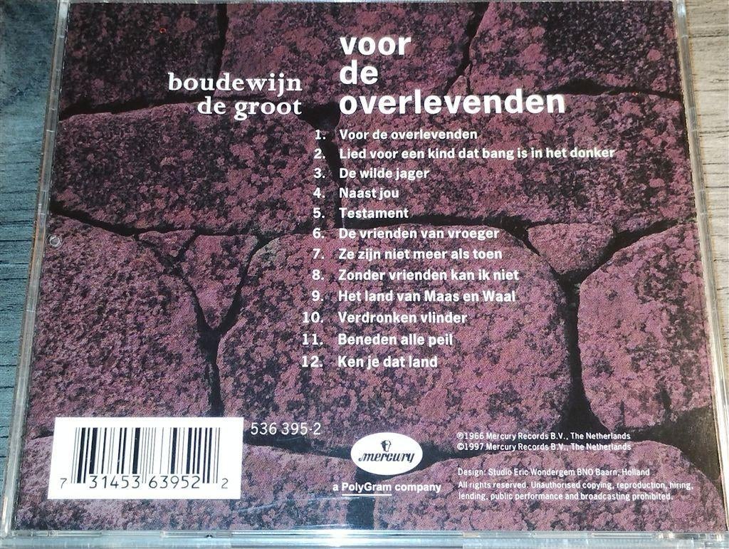 Boudewijn De Groot - Voor De Overlevenden, Ophalen of Verzenden, Zo goed als nieuw, Levenslied of Smartlap