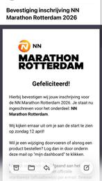 Startbewijs Marathon Rotterdam 2026, Eén persoon