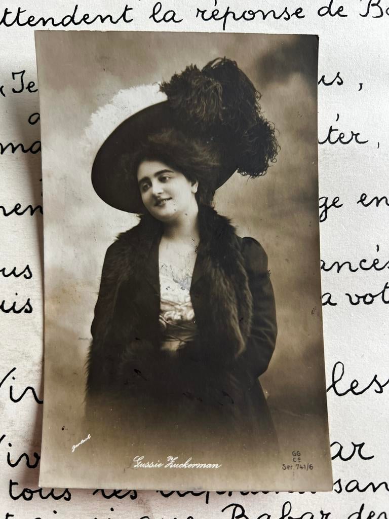 2-11-1910 Gussie Zuckerman - actrice (ME), Ophalen of Verzenden, Voor 1920, Gelopen, Sterren en Beroemdheden