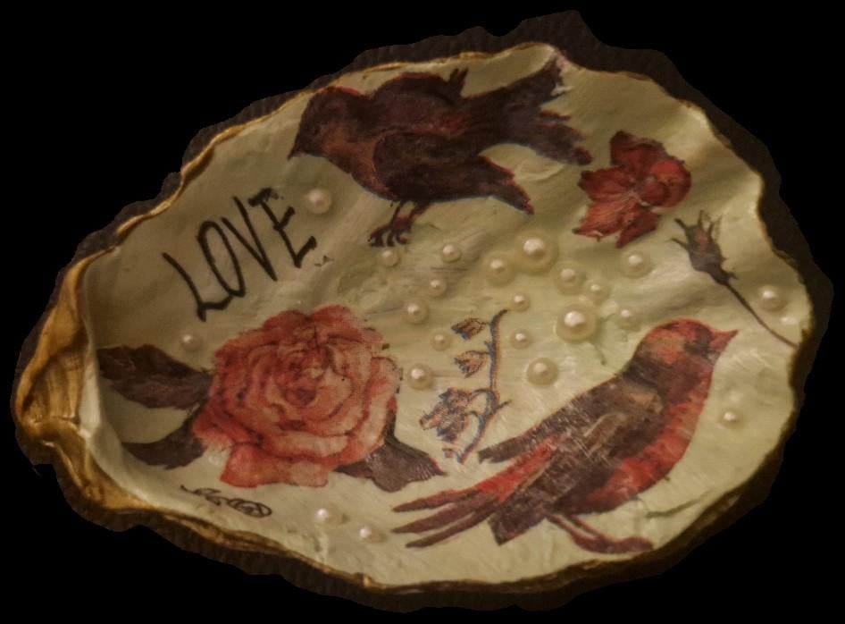 Handversierde oesterschelpen door Nicky, Ophalen of Verzenden, Nieuw