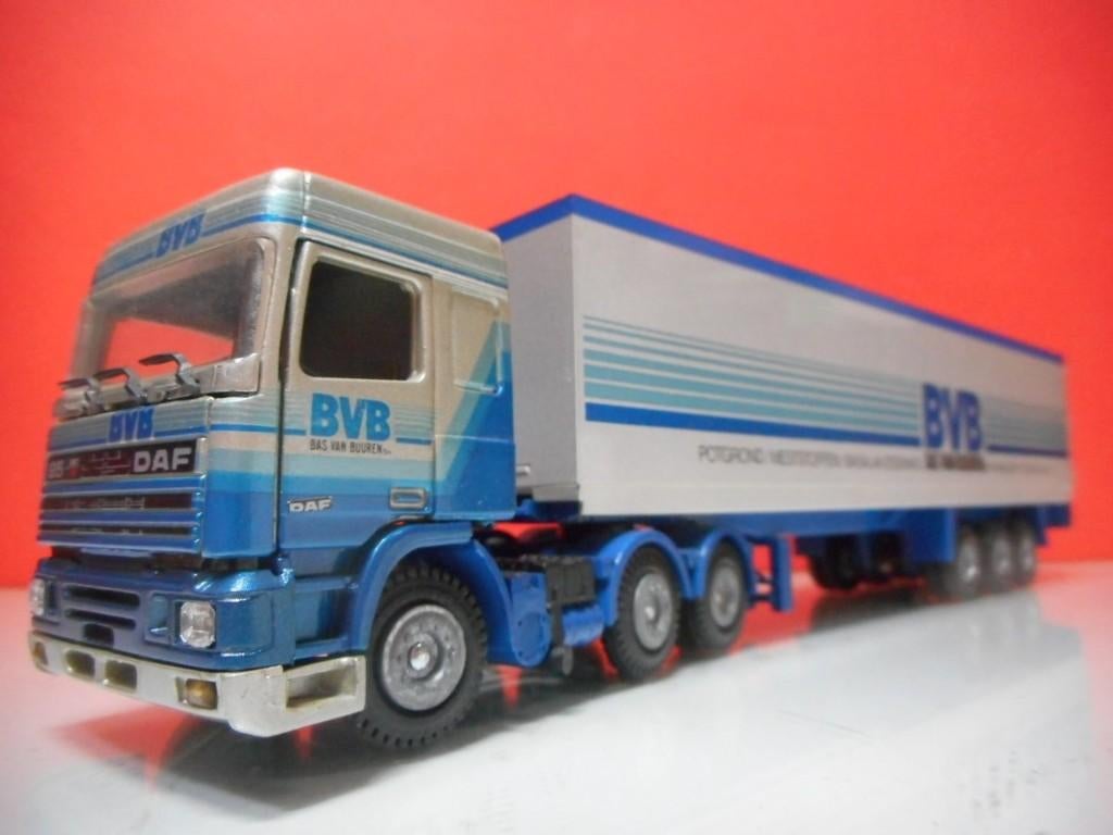 TEKNO DAF 95 SPACECAB BVB / BAS VAN BUUREN MUS771, Ophalen of Verzenden, Zo goed als nieuw, Bus of Vrachtwagen, Tekno