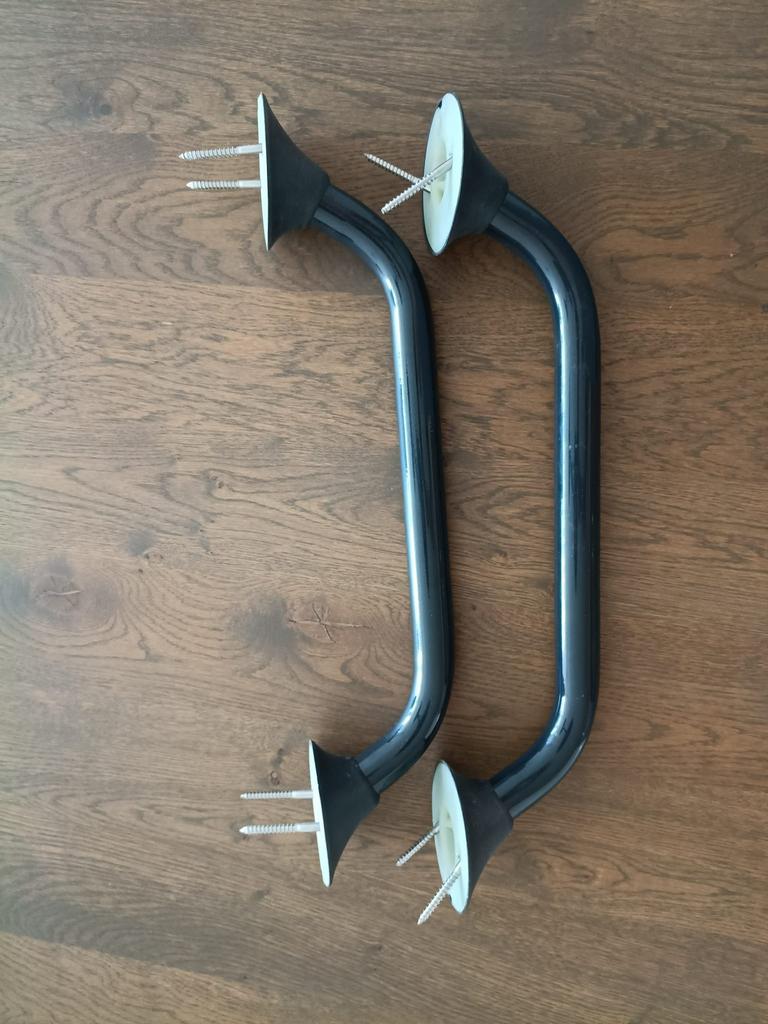 2x Steun beugels, Ophalen, Zo goed als nieuw, Wit