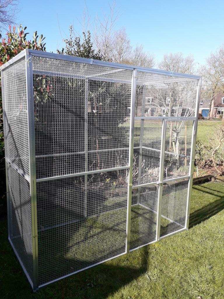 Nieuwe aluminium voliere., Dieren en Toebehoren, Ophalen, Nieuw, Aluminium, Volière