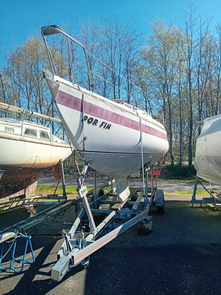 Defender 27 met kieltrailer, Watersport en Boten, Kajuitzeilboten en Zeiljachten, Ophalen, Gebruikt, 6 tot 9 meter, Polyester