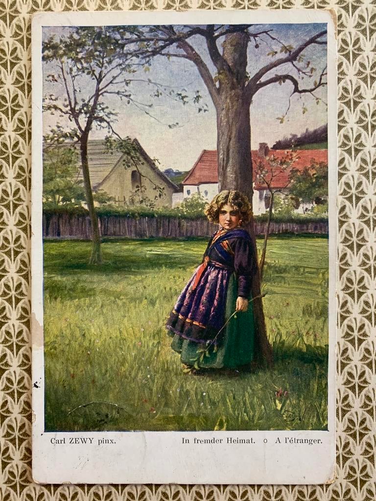 23-1-1916 Feldpost - aan een Duitse soldaat in Turkije (DD), Verzamelen, Ophalen of Verzenden, Voor 1920, Gelopen, Kinderen