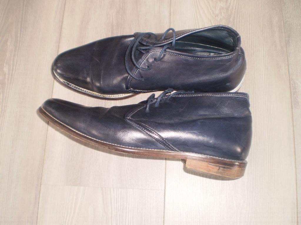 CHOIZZ leren schoenen mat 43, Kleding | Heren, Schoenen, Blauw, Choizz, Ophalen of Verzenden, Gedragen