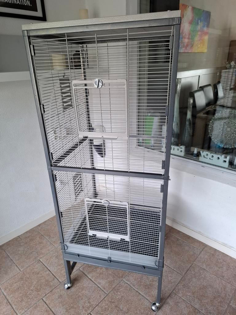 Vogelkooi, Dieren en Toebehoren, Ophalen, Gebruikt, Metaal, Vogelkooi