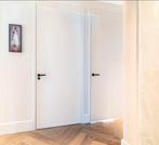 Afgelakte stompe binnendeur wit | Massief hout, Niet ingevuld, 80 tot 100 cm, Binnendeur, Niet ingevuld