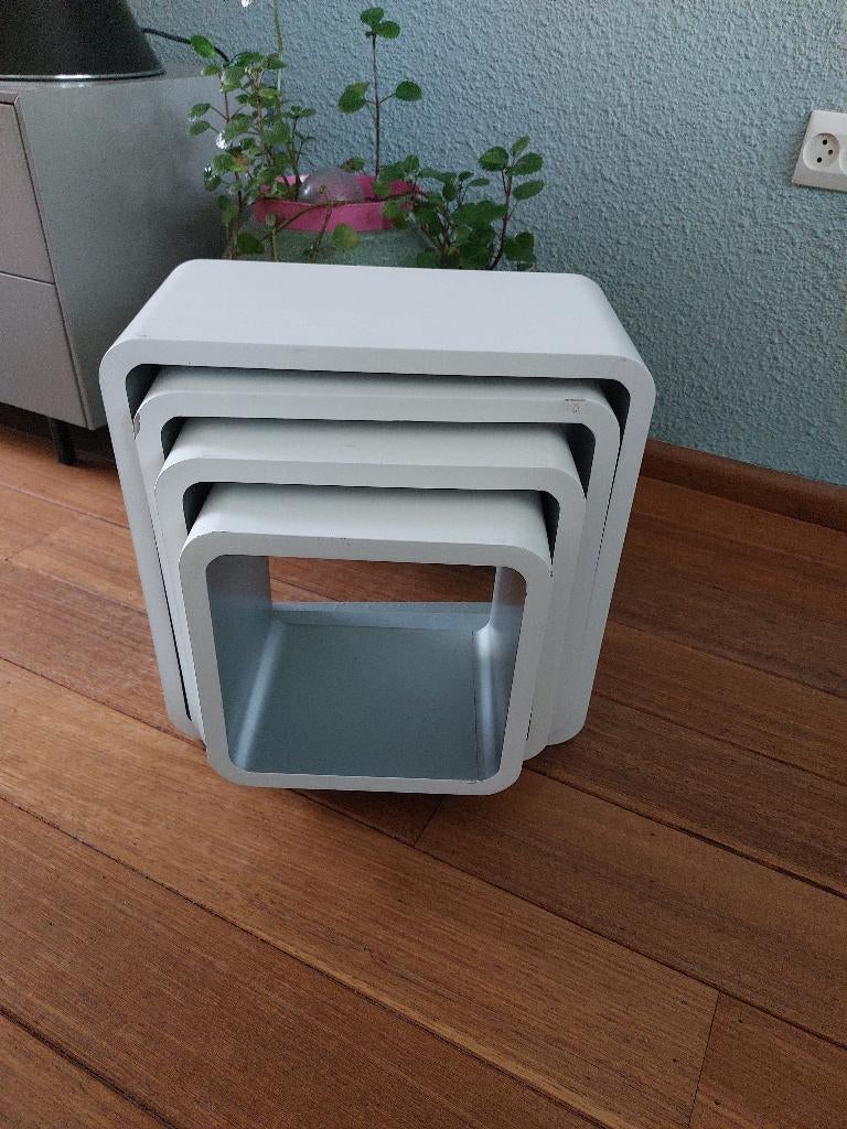 vintage kubus meubel, Huis en Inrichting, Kasten | Wandmeubels, Gebruikt, Ophalen of Verzenden, Minder dan 150 cm, Minder dan 100 cm